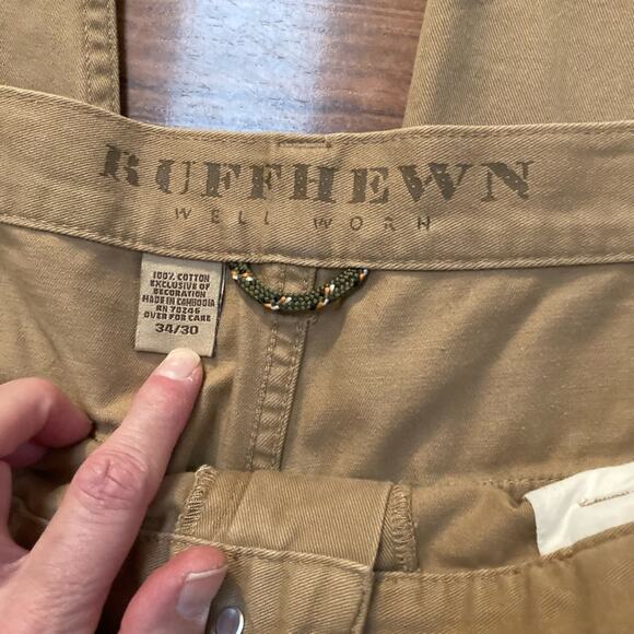 Ruffhewn Men's Slacks Pants Khakis Size 34/30 100% cotton - Picture 3 of 8